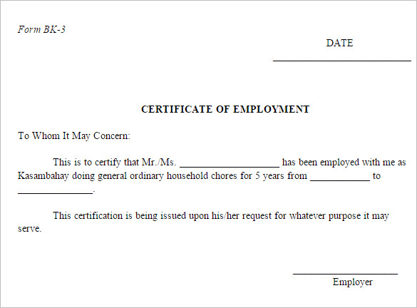 Work Experience Certificate For Java Developer